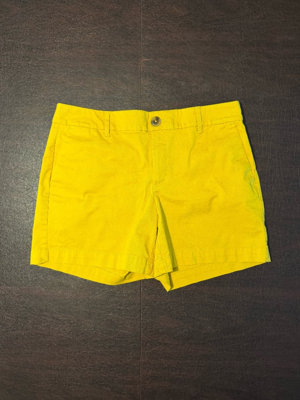 Ann Taylor 98% cotton yellow shorts